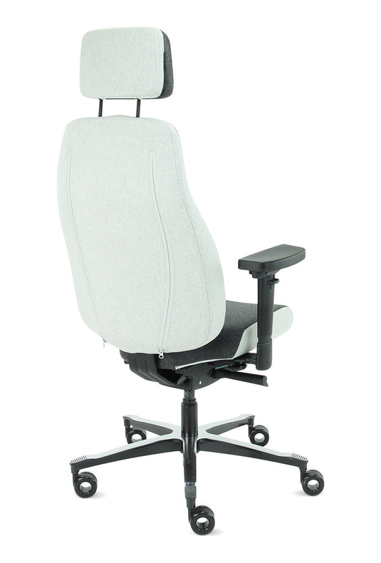 Bureaustoel Firenze • Middengrijs/Asgrijs • Met hoofdsteun