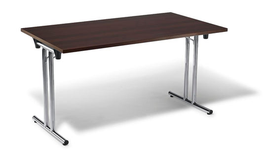 FlexFold • klaptafel T-poot recht • noot • onderstel verchroomd