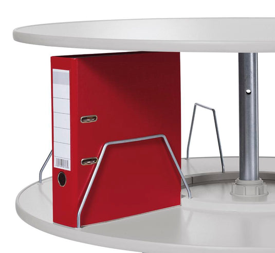 Ordnerzuil Ø 800 mm • individueel draaibare schappen