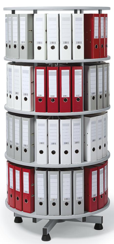 Draaibare ordnerzuilen • Ø 800 mm • in zijn geheel draaibaar
