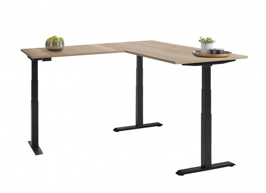 Elektrische zit-sta bureau • Hoekopstelling (L-vorm)
