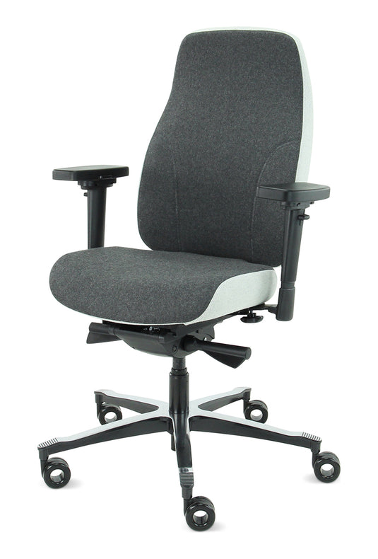 Bureaustoel Firenze • Middengrijs/Asgrijs • Zonder hoofdsteun