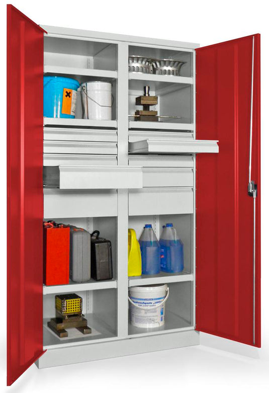 Werkplaatskast • Materiaalkast • Zwaarlast • Robijnrood