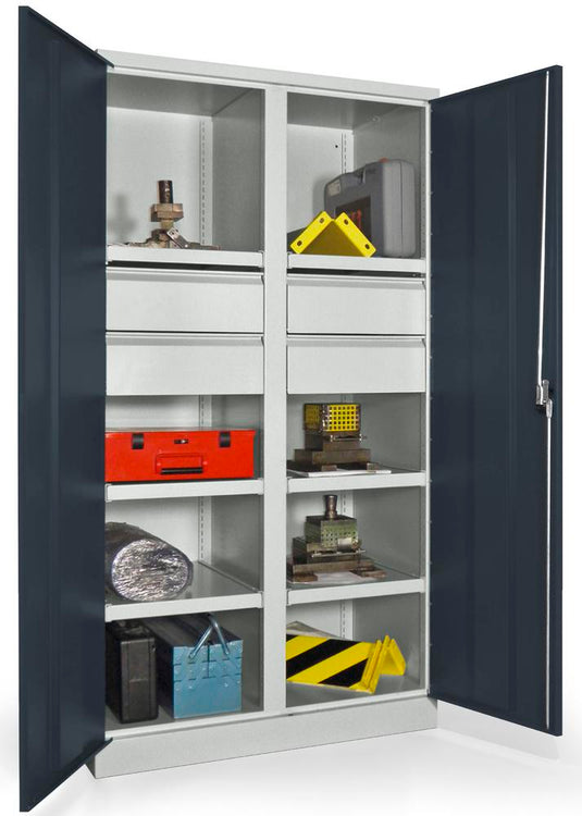 Werkplaatskast • Materiaalkast • Zwaarlast • Antraciet