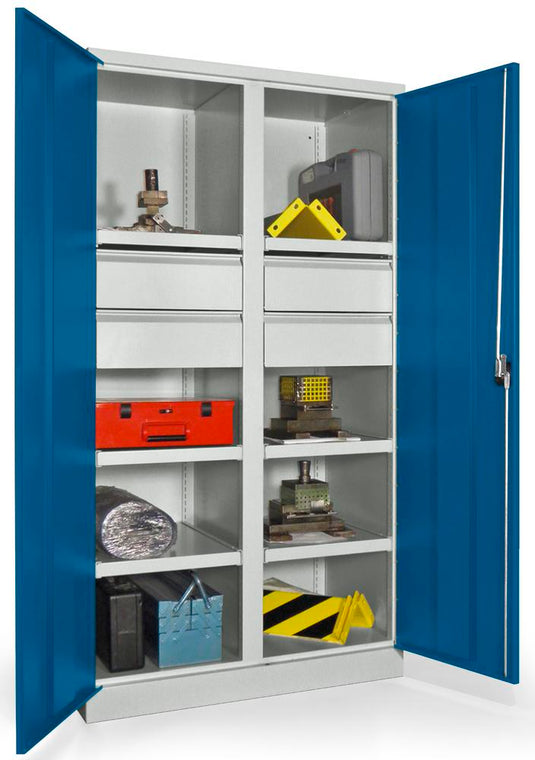 Werkplaatskast • Materiaalkast • Zwaarlast • Gentiaanblauw