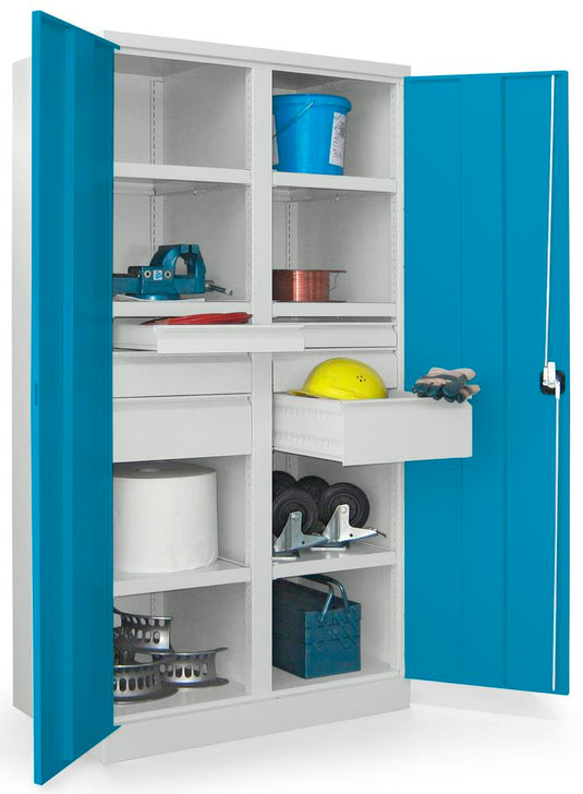Werkplaatskast • Materiaalkast • Zwaarlast • Lichtblauw