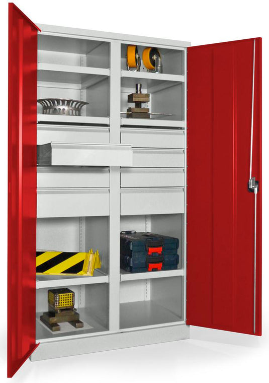 Werkplaatskast • Materiaalkast • Zwaarlast • Robijnrood