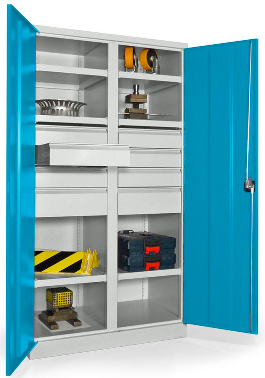 Werkplaatskast • Materiaalkast • Zwaarlast • Lichtblauw