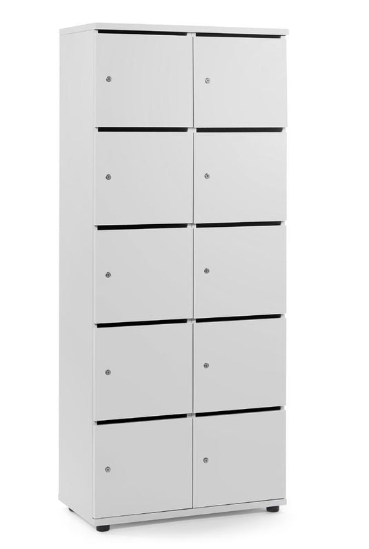 Lockers • Office Line • 2x5 vakken boven elkaar • Met postsleuf • Cilinderslot