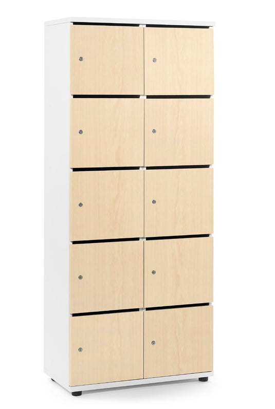 Lockers • Office Line • 2x5 vakken boven elkaar • Met postsleuf • Cilinderslot
