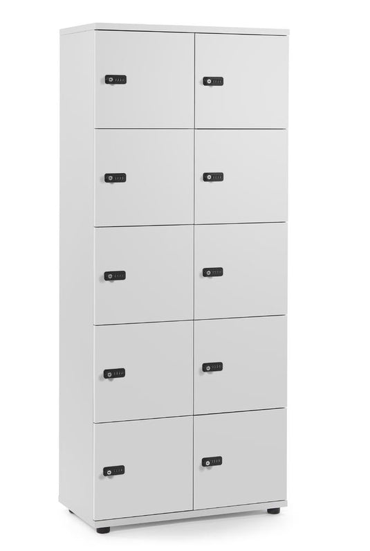 Lockers • Office Line • 2x5 vakken boven elkaar • Mechanisch cijferslot