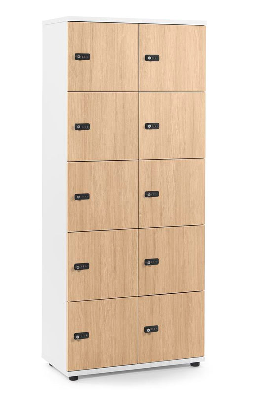 Lockers • Office Line • 2x5 vakken boven elkaar • Mechanisch cijferslot
