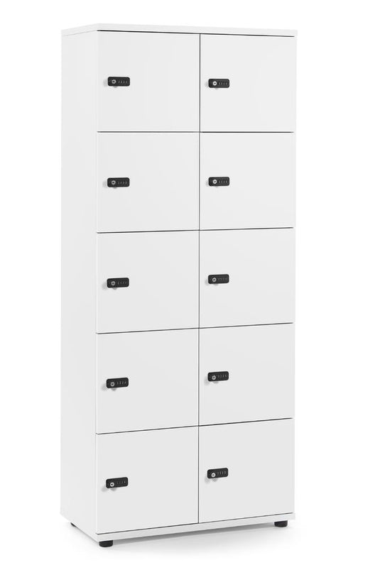 Lockers • Office Line • 2x5 vakken boven elkaar • Mechanisch cijferslot