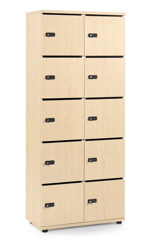 Lockers • Office Line • 2x5 vakken boven elkaar • Met postsleuf • Mechanisch cijferslot