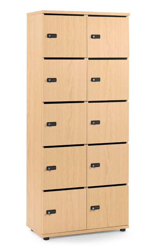 Lockers • Office Line • 2x5 vakken boven elkaar • Met postsleuf • Mechanisch cijferslot