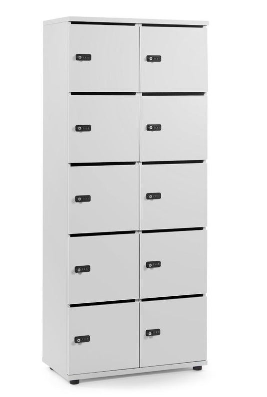 Lockers • Office Line • 2x5 vakken boven elkaar • Met postsleuf • Mechanisch cijferslot
