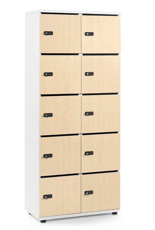 Lockers • Office Line • 2x5 vakken boven elkaar • Met postsleuf • Mechanisch cijferslot