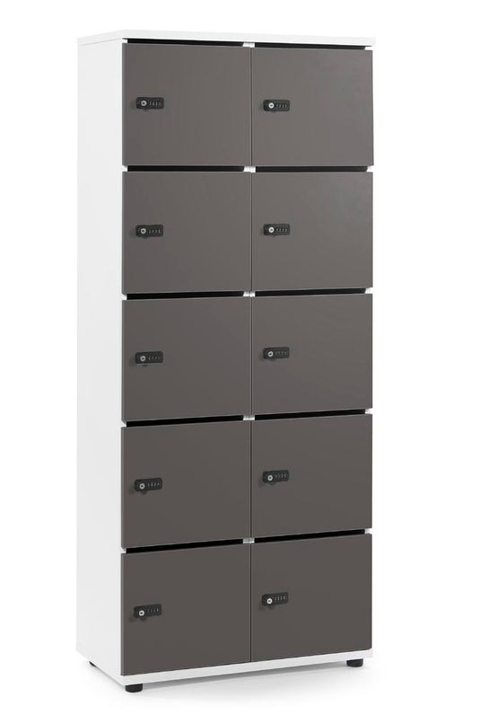 Lockers • Office Line • 2x5 vakken boven elkaar • Met postsleuf • Mechanisch cijferslot