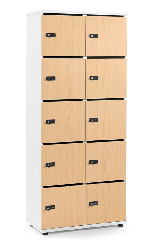 Lockers • Office Line • 2x5 vakken boven elkaar • Met postsleuf • Mechanisch cijferslot
