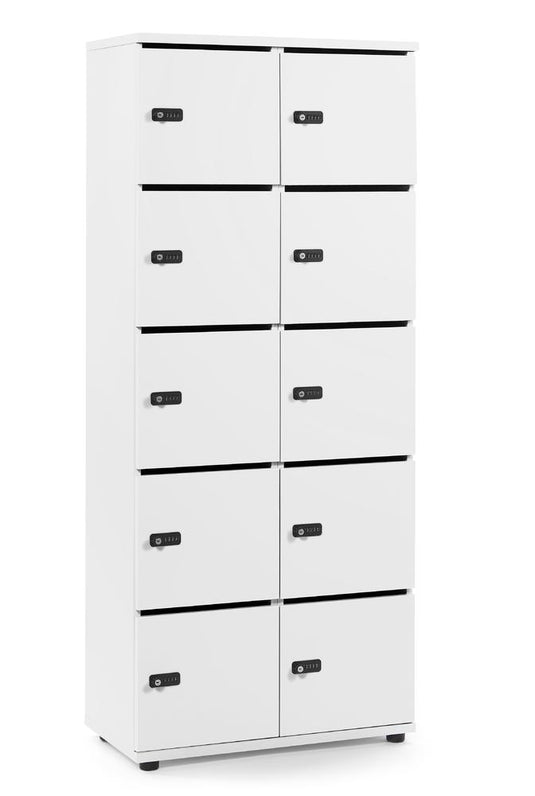 Lockers • Office Line • 2x5 vakken boven elkaar • Met postsleuf • Mechanisch cijferslot