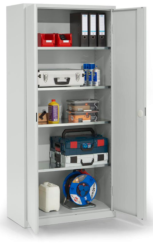 Metalen werkplaatskast • 42 cm diep • Gegalvaniseerde planken