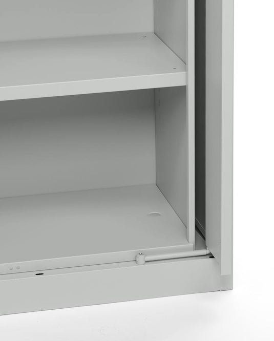 Metalen kantoorkast met draaischuifdeuren