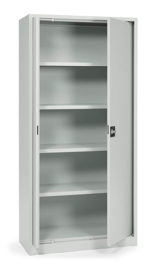 Metalen kantoorkast met draaischuifdeuren