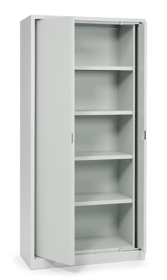 Metalen kantoorkast met draaischuifdeuren