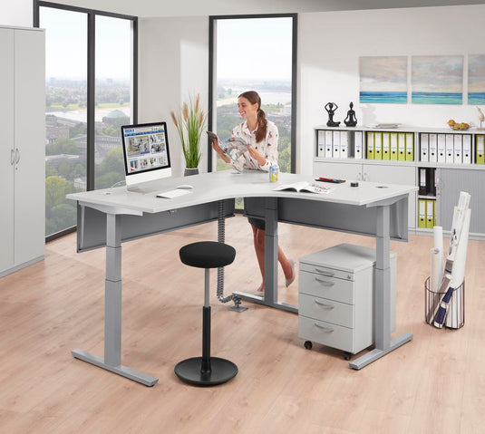 Zit-sta hoogteverstelbare hoekbureau • XXL Multi M Pro