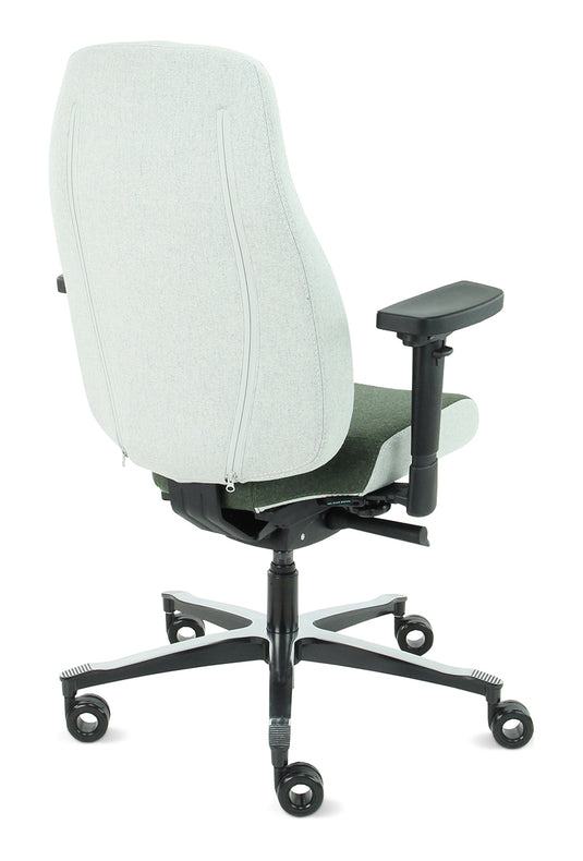 Bureaustoel Firenze • Olijf/Asgrijs • Zonder hoofdsteun