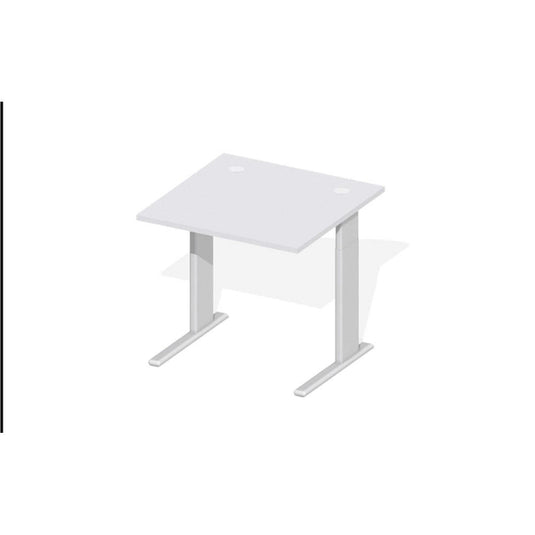 Bureau Comfort M MULTI MODUL • Lichtgrijs • Aluzilver