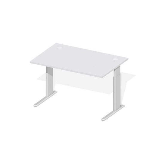 Bureau Comfort M MULTI MODUL • Lichtgrijs • Aluzilver