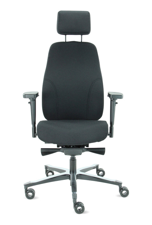 Bureaustoel Firenze • Zwart • Met hoofdsteun