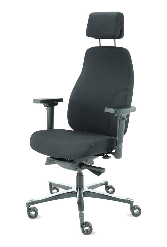 Bureaustoel Firenze • Zwart • Met hoofdsteun