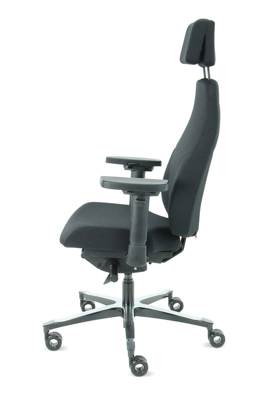 Bureaustoel Firenze • Zwart • Met hoofdsteun