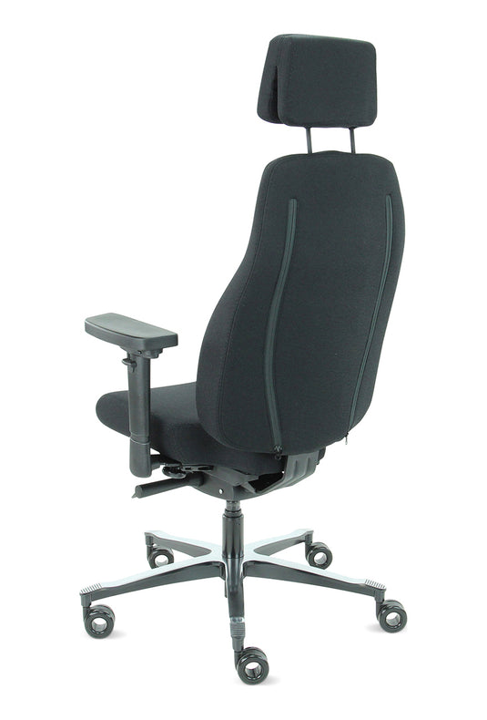 Bureaustoel Firenze • Zwart • Met hoofdsteun