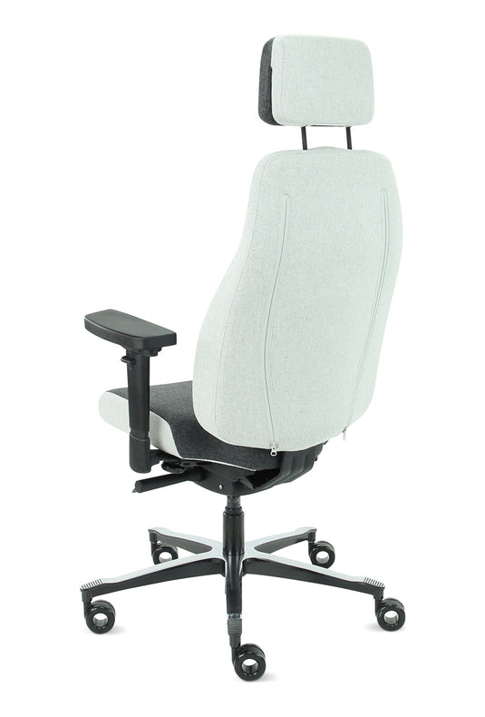 Bureaustoel Firenze • Middengrijs/Asgrijs • Met hoofdsteun