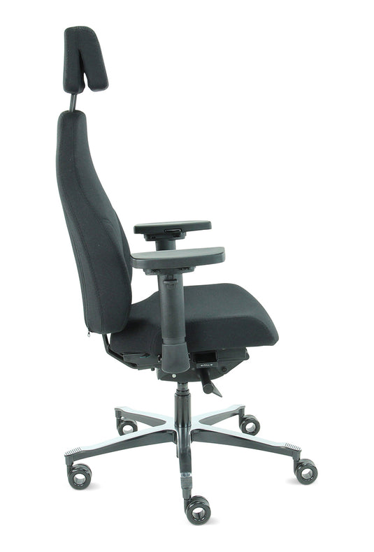 Bureaustoel Firenze • Zwart • Met hoofdsteun