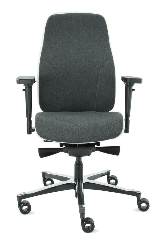 Bureaustoel Firenze • Middengrijs/Asgrijs • Zonder hoofdsteun