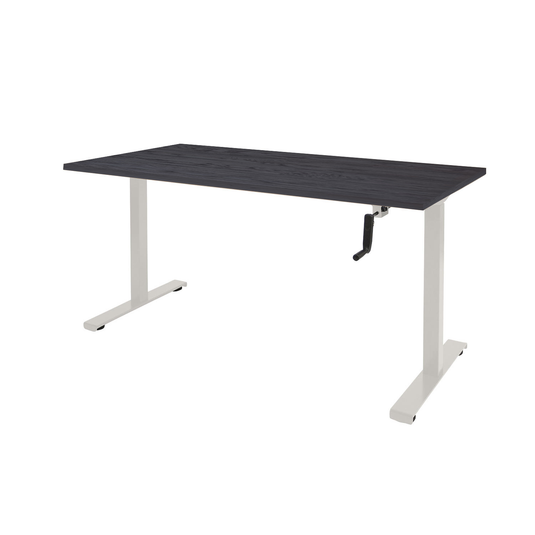 Dextro | Slingerverstelbare zit-sta bureau • Wit onderstel
