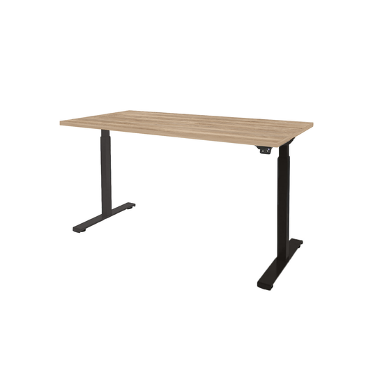 Dextro | Zit-sta bureau elektrisch • Business • Zwart onderstel