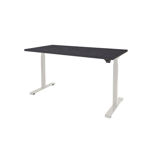 Dextro | Zit-sta bureau elektrisch • Business • Wit onderstel