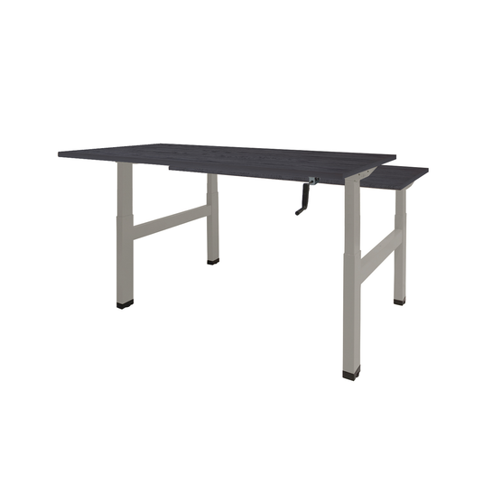 Dextro Duo | Slingerverstelbare bureau • Aluminium onderstel