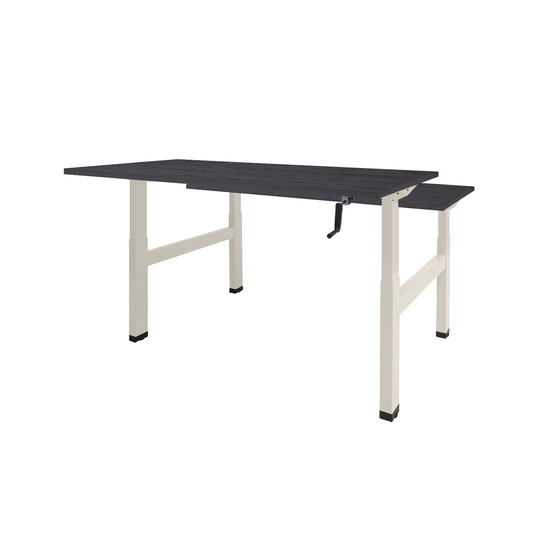 Dextro Duo | Slingerverstelbare bureau • Wit onderstel