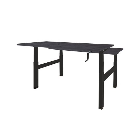 Dextro Duo | Slingerverstelbare bureau • Zwart onderstel