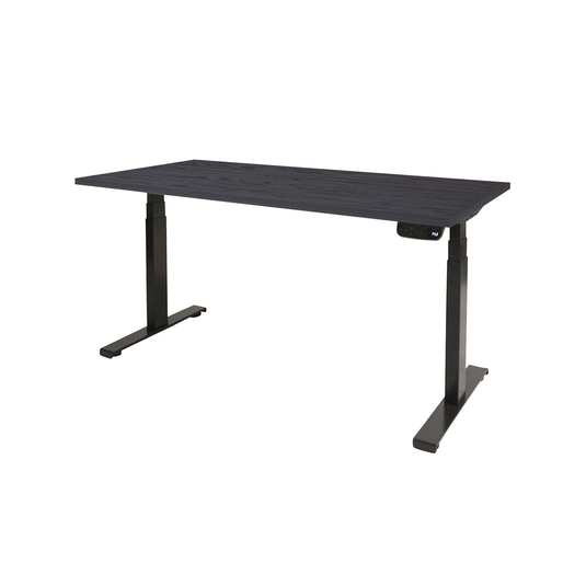 Dextro | Zit-sta bureau elektrisch • Premium • Zwart onderstel