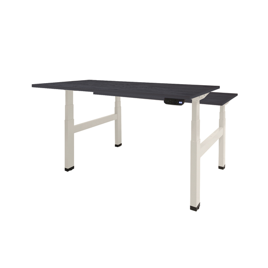 Dextro Duo Plus | Elektrisch verstelbare zit/sta-bureau • Wit onderstel