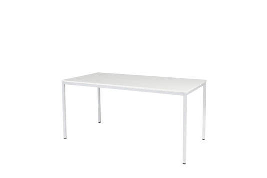 Bureau/Tafel Domino • Vaste Hoogte • 4-poots • Wit onderstel