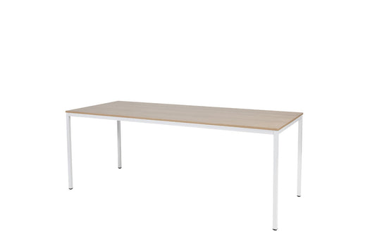 Bureau/Tafel Domino • Vaste Hoogte • 4-poots • Wit onderstel
