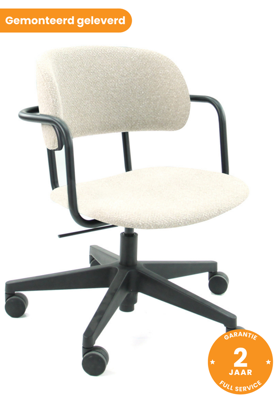 Design bureaustoel • Casa • Roomwit